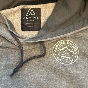 Alpine Design Charcoal Men's Hoodie